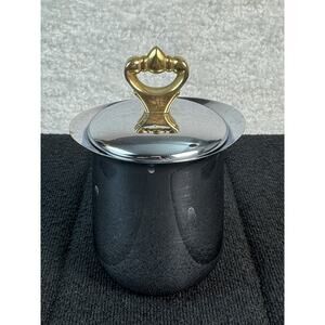 Vtg MCM Kromex Chrome Covered Sugar Dish